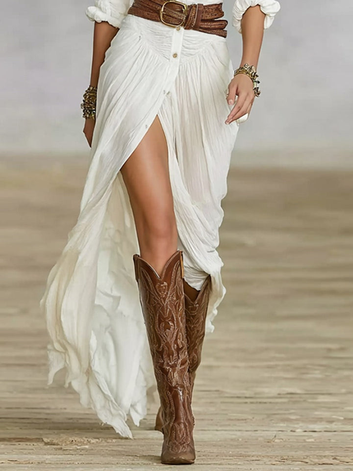 Soléane | Elegant Pleated Dress