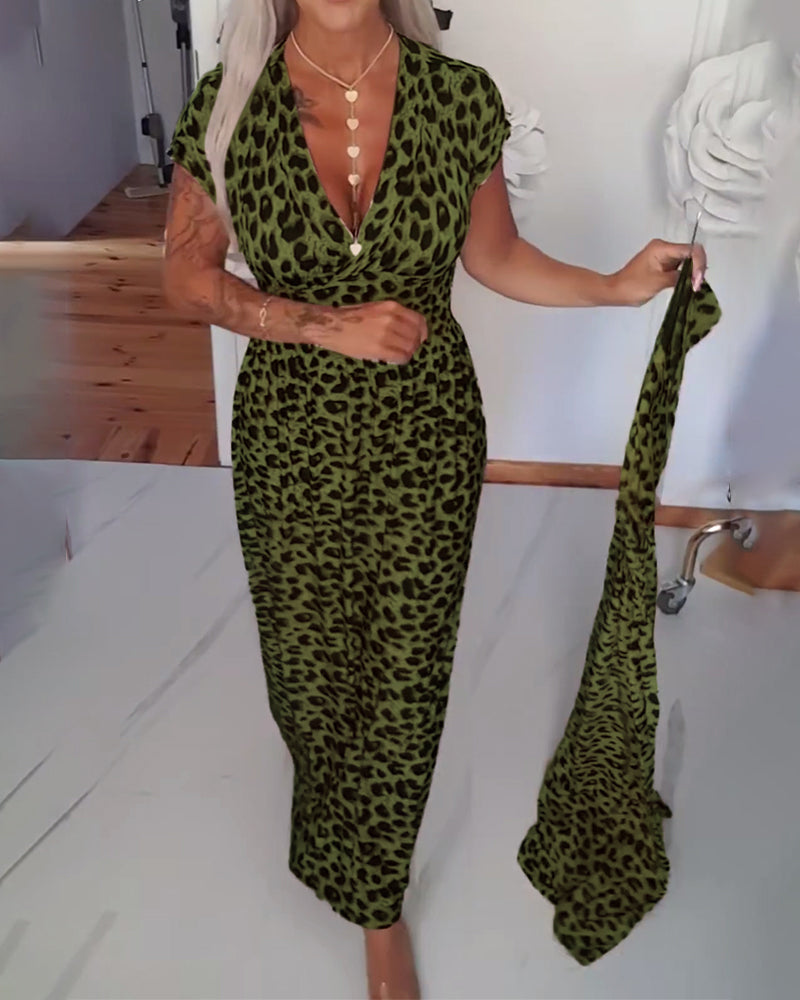 ELIZA™ | Leopard Midi Dress