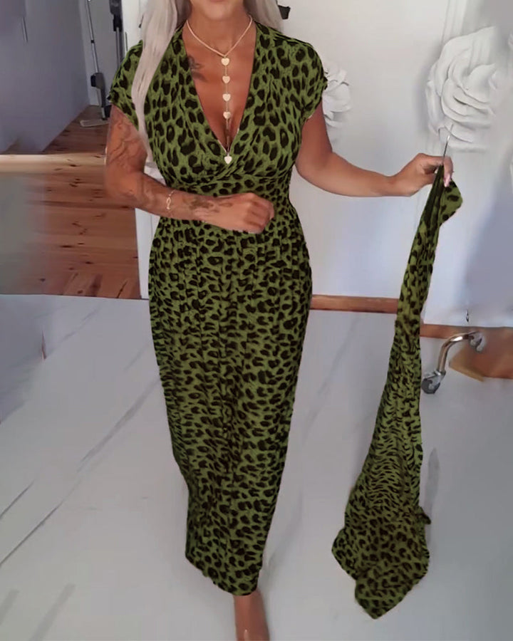 ELIZA™ | Leopard Midi Dress