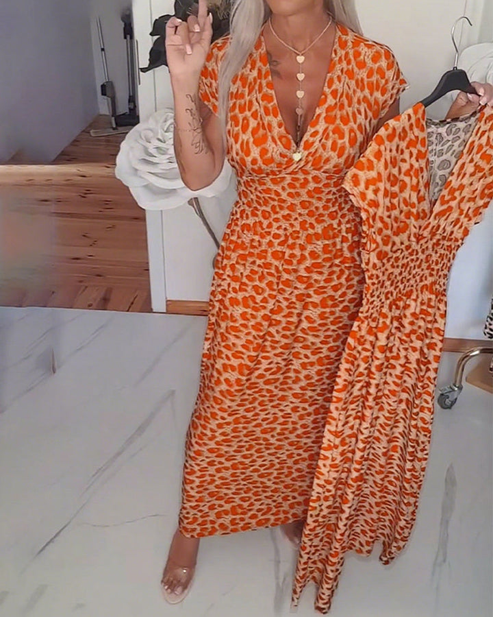 ELIZA™ | Leopard Midi Dress