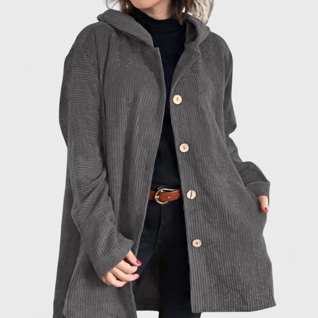 Cordia Luxe™ | Hooded Button Coat