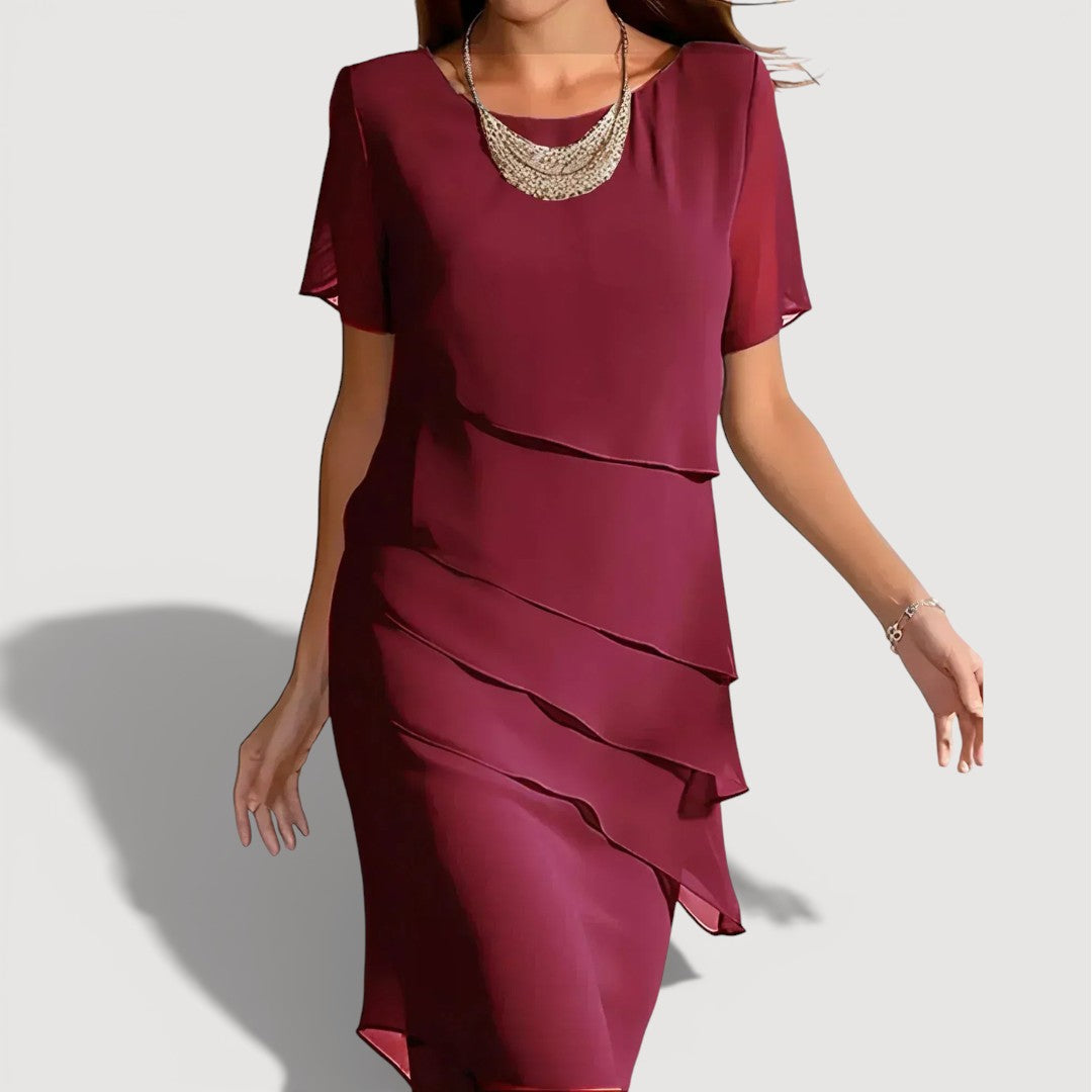 KENDRA | LAYERED MIDI DRESS