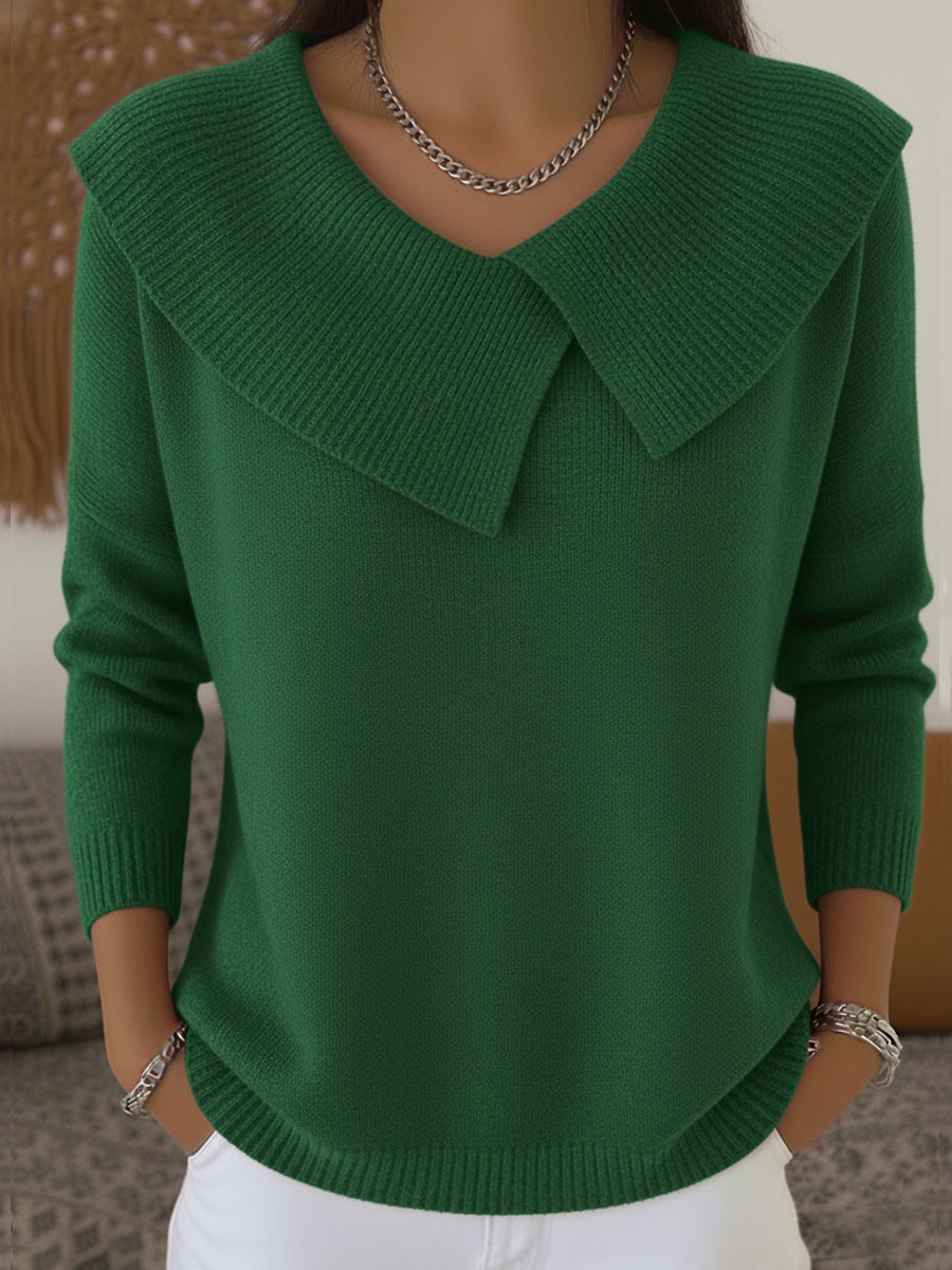 Lucy | Warm Knit with Soft Collar