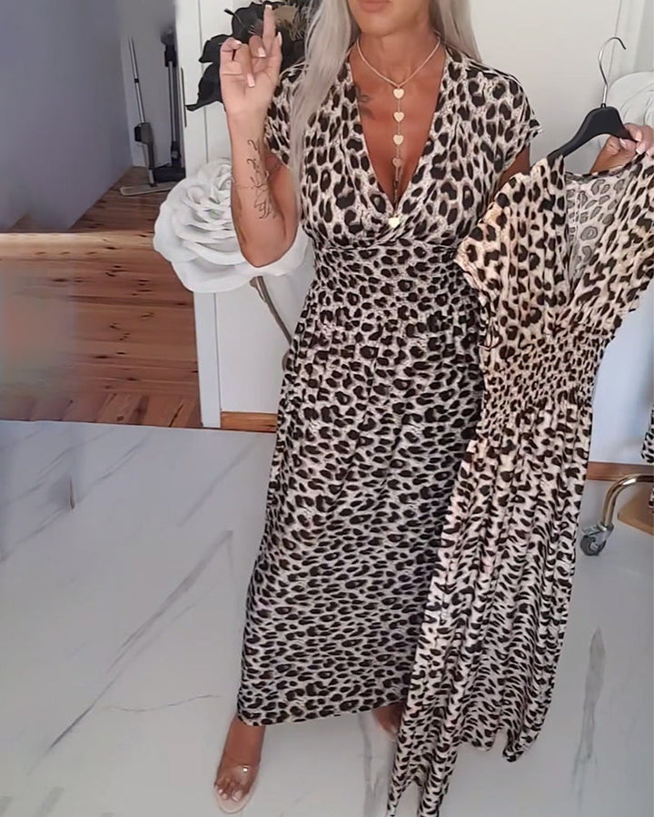 ELIZA™ | Leopard Midi Dress