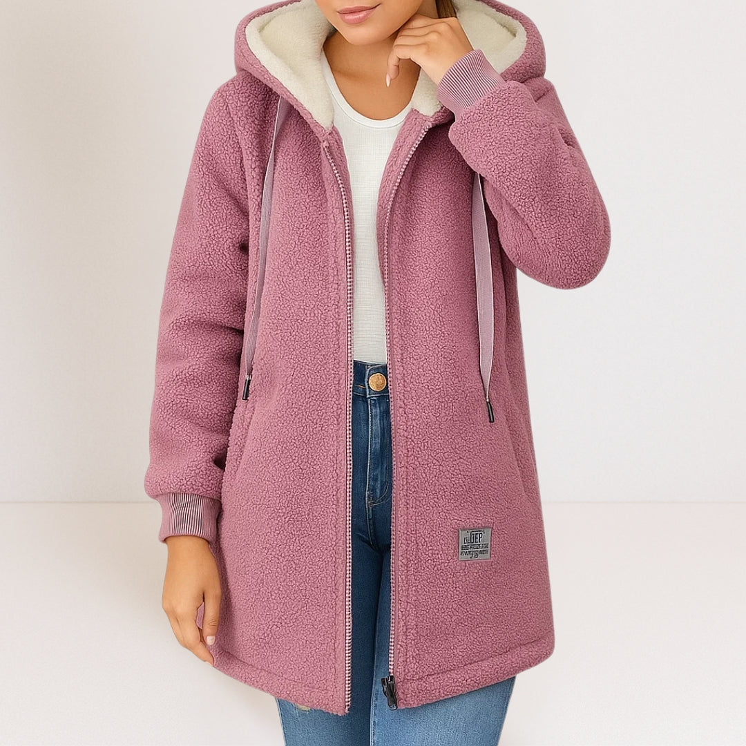 Noelle | Cosy Hooded Zip Jacket