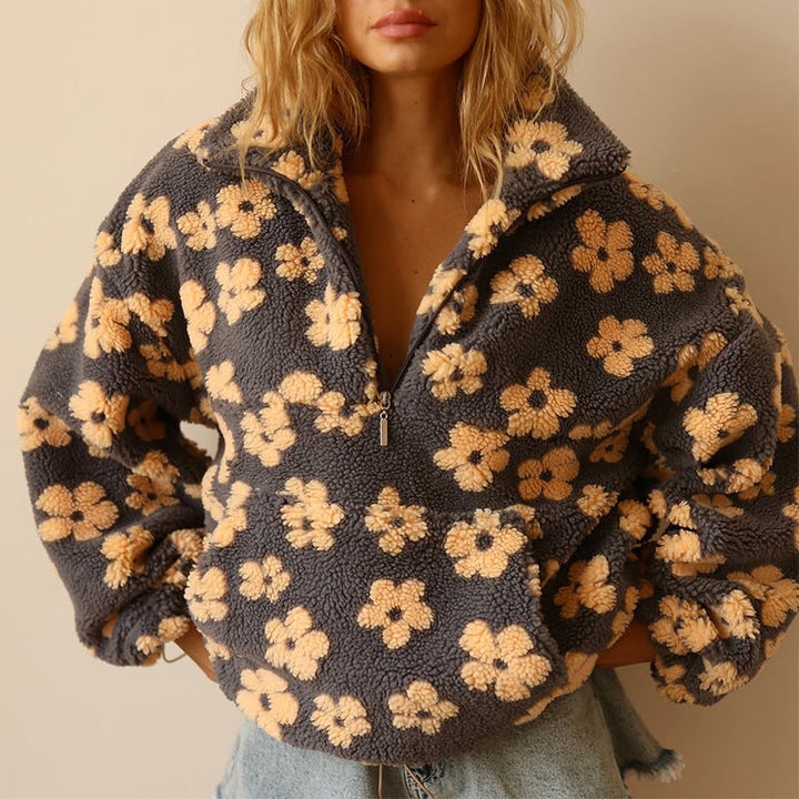 Fleur™ | Floral Fleece Sweater