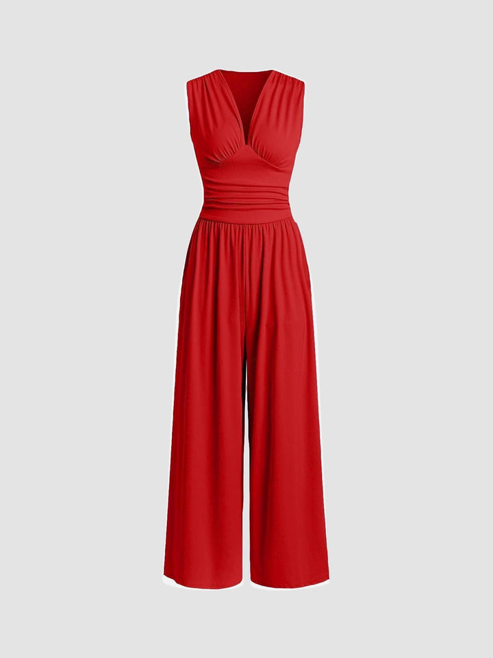 CHARITY | Chic Sleeveless Wide-Leg Jumpsuit
