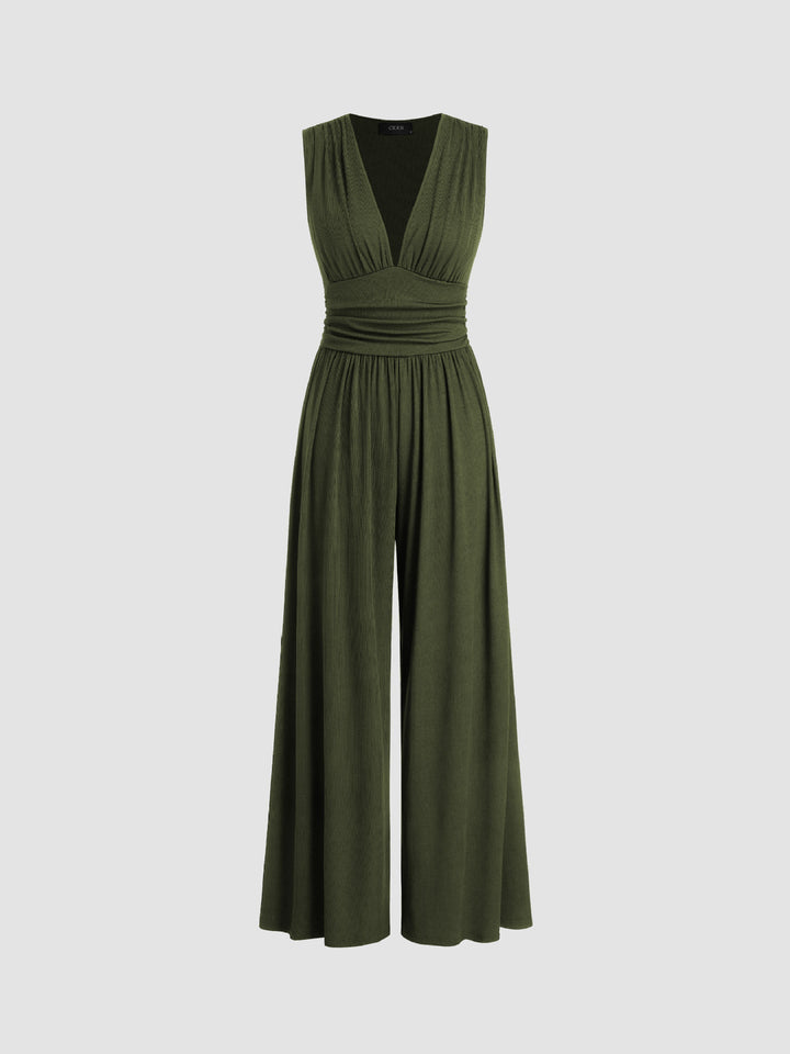 CHARITY | Chic Sleeveless Wide-Leg Jumpsuit