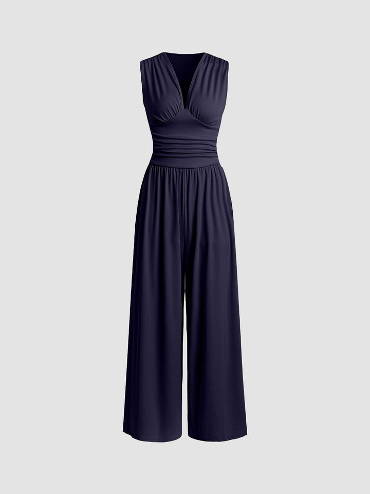 CHARITY | Chic Sleeveless Wide-Leg Jumpsuit