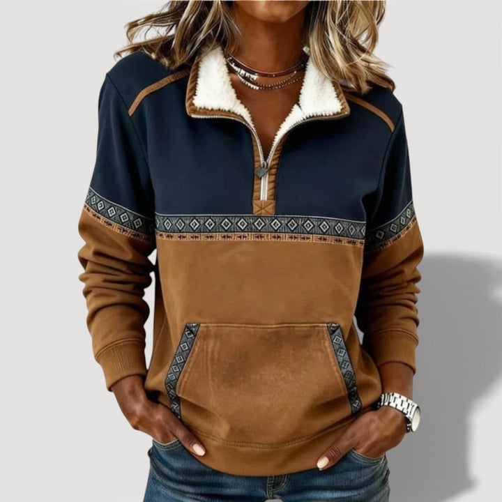 Rosa™ | Cosy Half-Zip Top