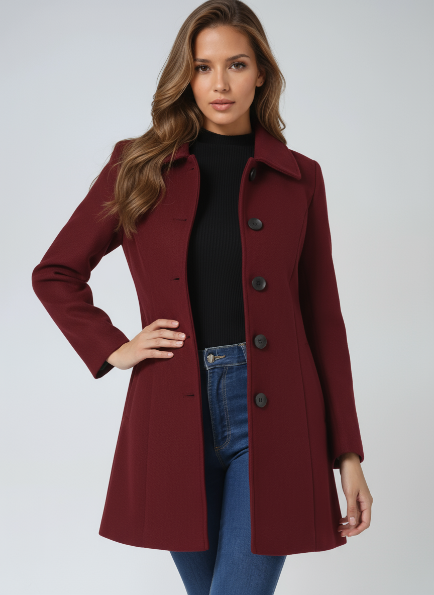 Josephine | Single Breasted Winter Trench Coat