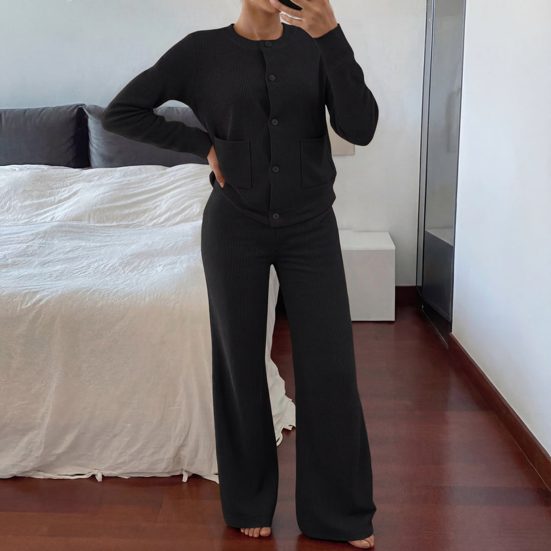 LUCIA™ | Cozy Knit Sweater & Wide Leg Two-Piece Set