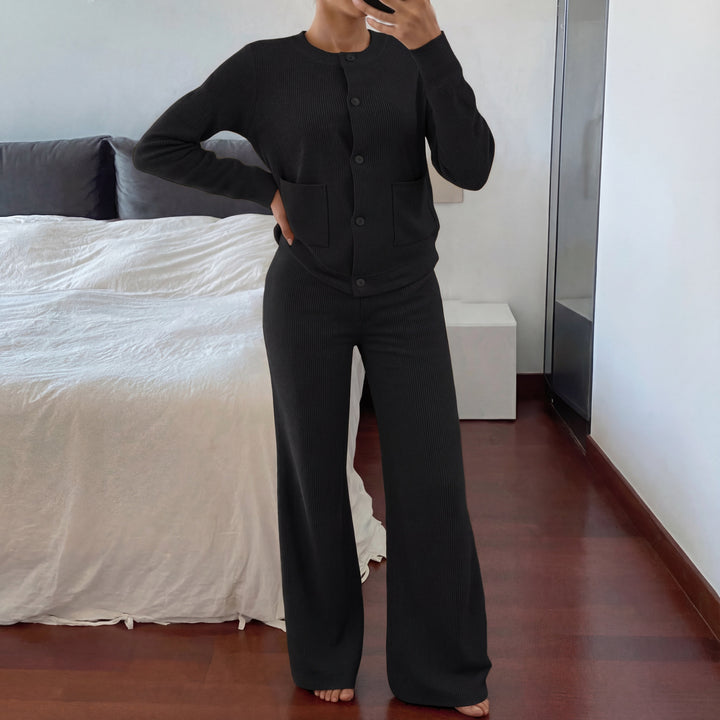 LUCIA™ | Cozy Knit Sweater & Wide Leg Two-Piece Set