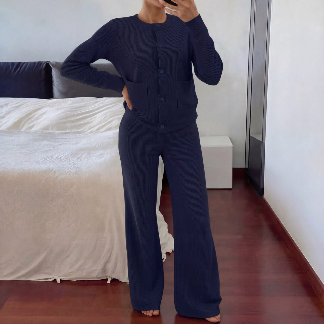LUCIA™ | Cozy Knit Sweater & Wide Leg Two-Piece Set