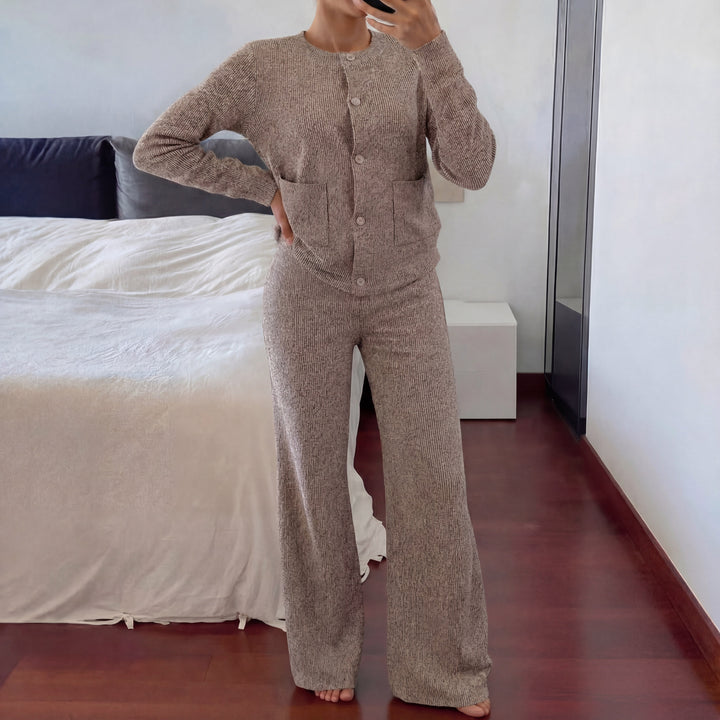 LUCIA™ | Cozy Knit Sweater & Wide Leg Two-Piece Set