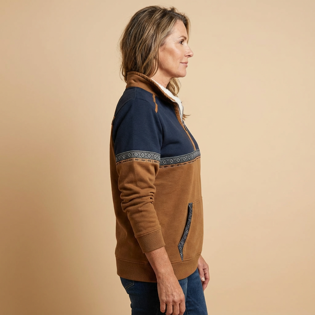 Rosa™ | Cosy Half-Zip Top