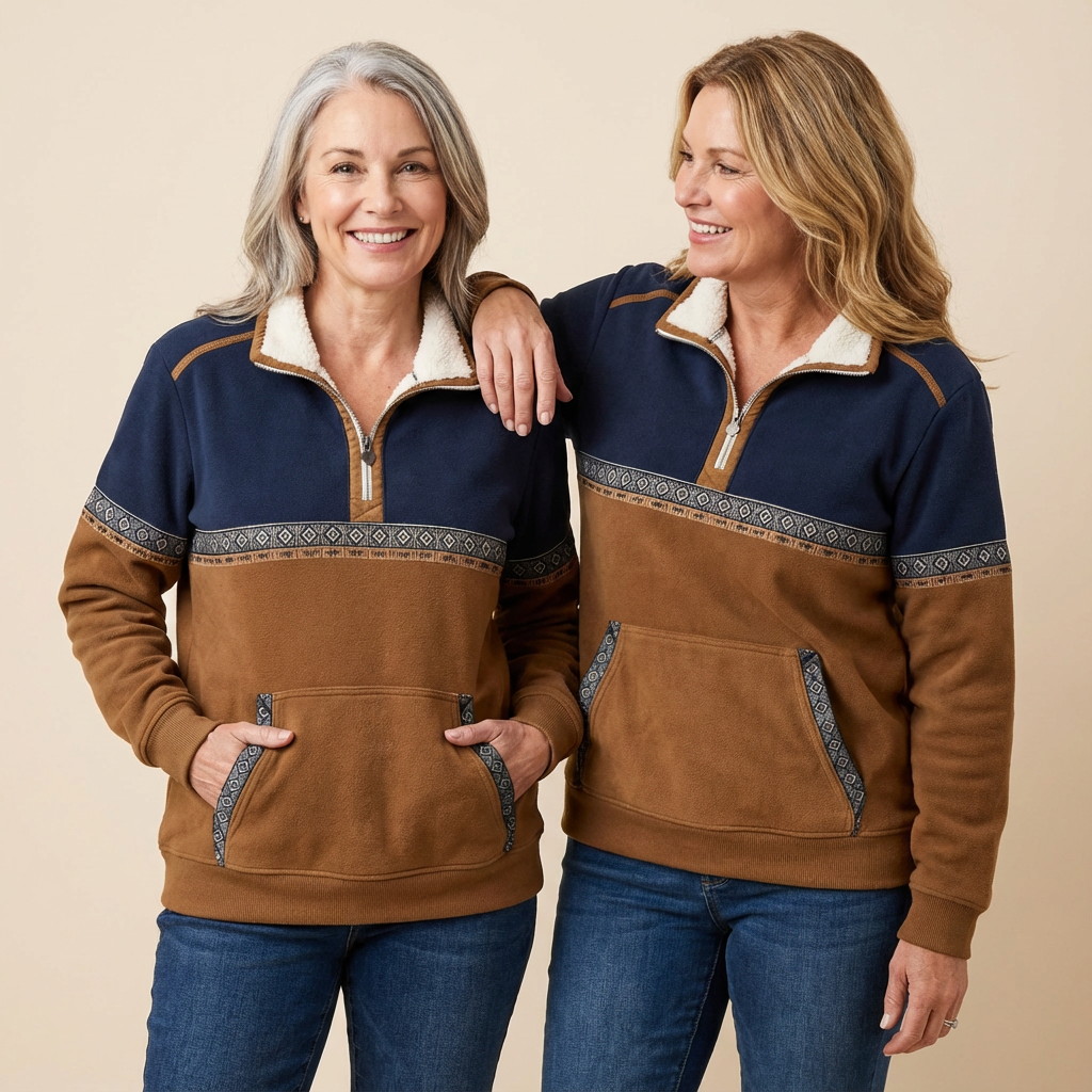 Rosa™ | Cosy Half-Zip Top