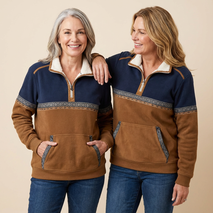 Rosa™ | Cosy Half-Zip Top