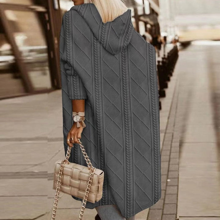 Roselyn™ | Cable Knit Hooded Cardigan