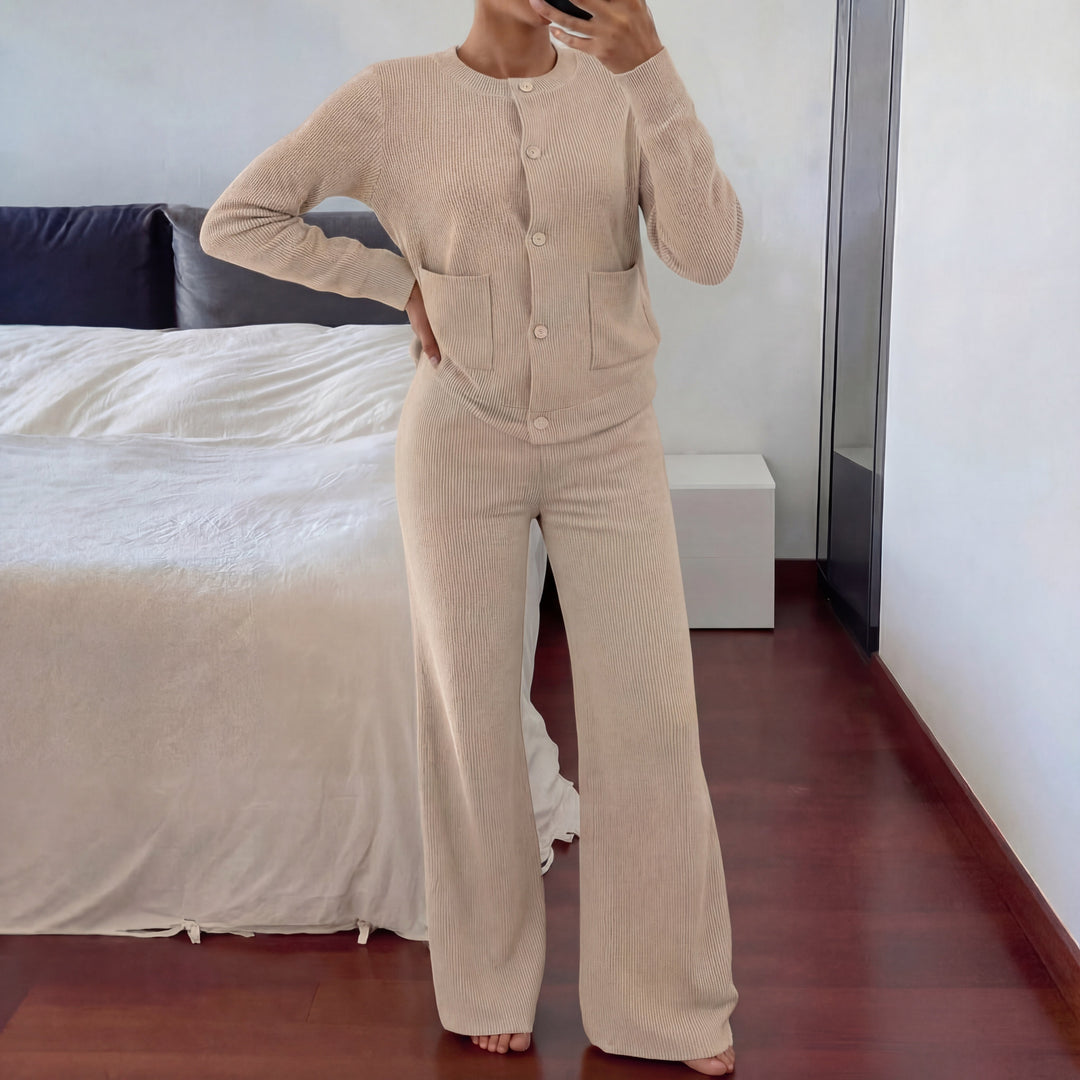 LUCIA™ | Cozy Knit Sweater & Wide Leg Two-Piece Set